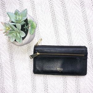 FOSSIL wallet- black leather